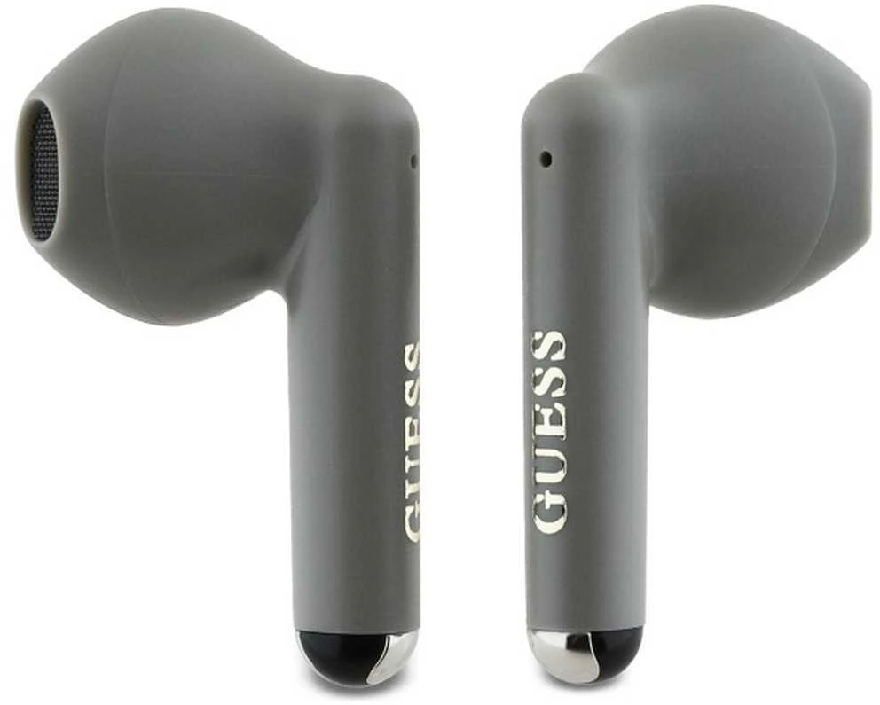 Guess Bluetooth ausinės GUTWSJ14ESGE TWS + įkrovimo stotelė taupe Printed Classic Logo