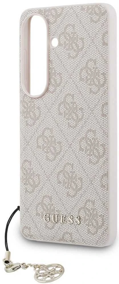 Dėklas Guess 4G Classic Logo Charm MagSafe skirtas Samsung Galaxy S26 pink