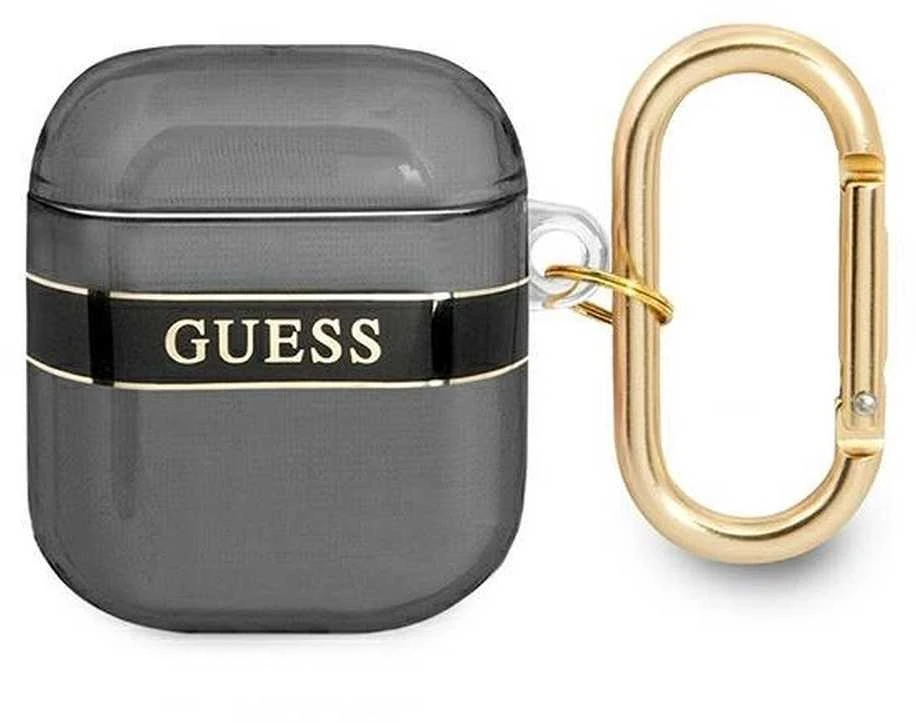 GUESS GUA2HTSK AIRPODS 1/2 COVER Juodas/Juodas STRAP COLLECTION