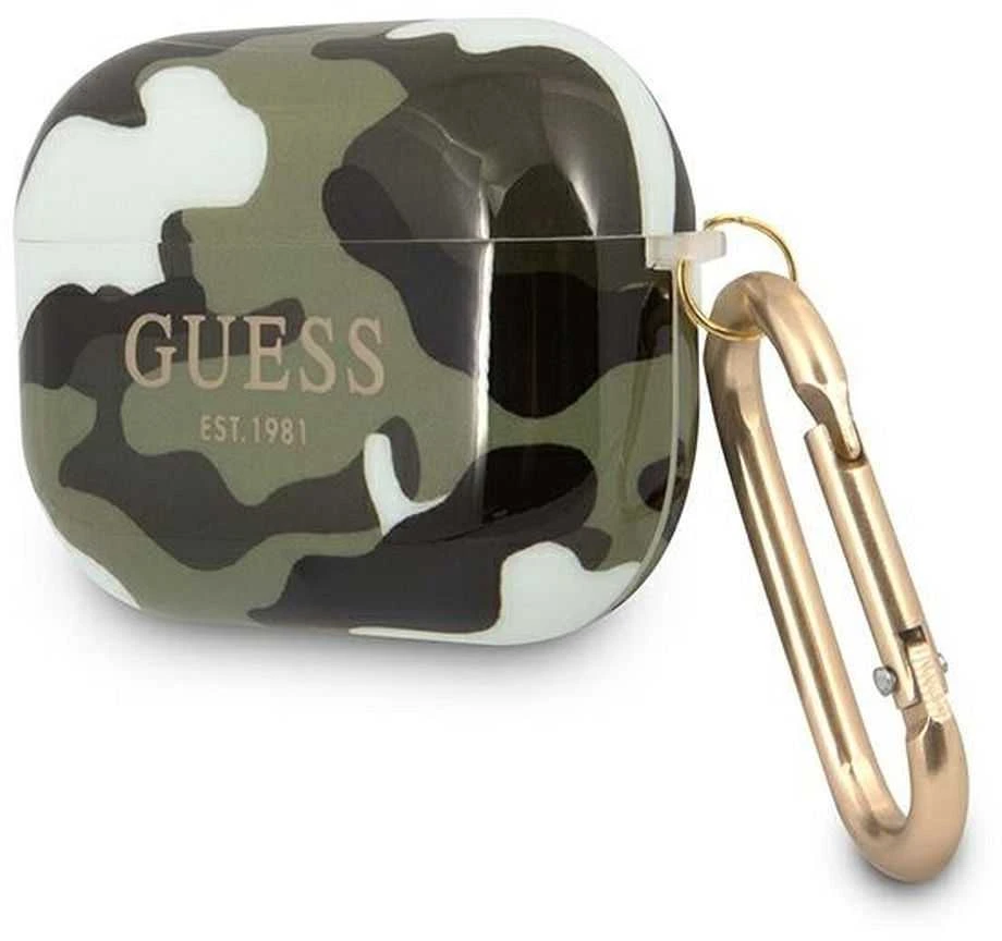 Guess GUAPUCAMA AirPods Pro dėklas khaki Camo Collection