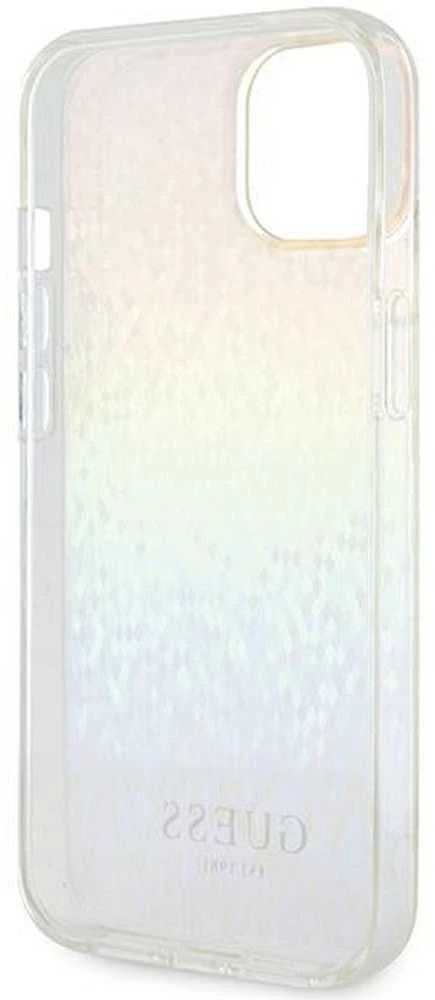 Guess GUHCP12MHDECMI Apple iPhone 12/12 Pro 6.1″ kietas dėklas IML Faceted Mirror Disco Iridescent