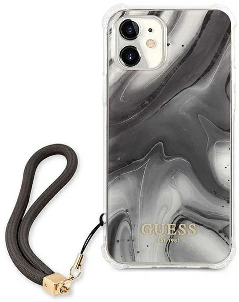 Dėklas GUESS GUHCP12SKSMAGR IPHONE 12 MINI 5.4 "GRAY/GRAY HARDCASE MARBLE COLLECTION