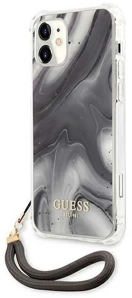 Dėklas GUESS GUHCP12SKSMAGR IPHONE 12 MINI 5.4 "GRAY/GRAY HARDCASE MARBLE COLLECTION