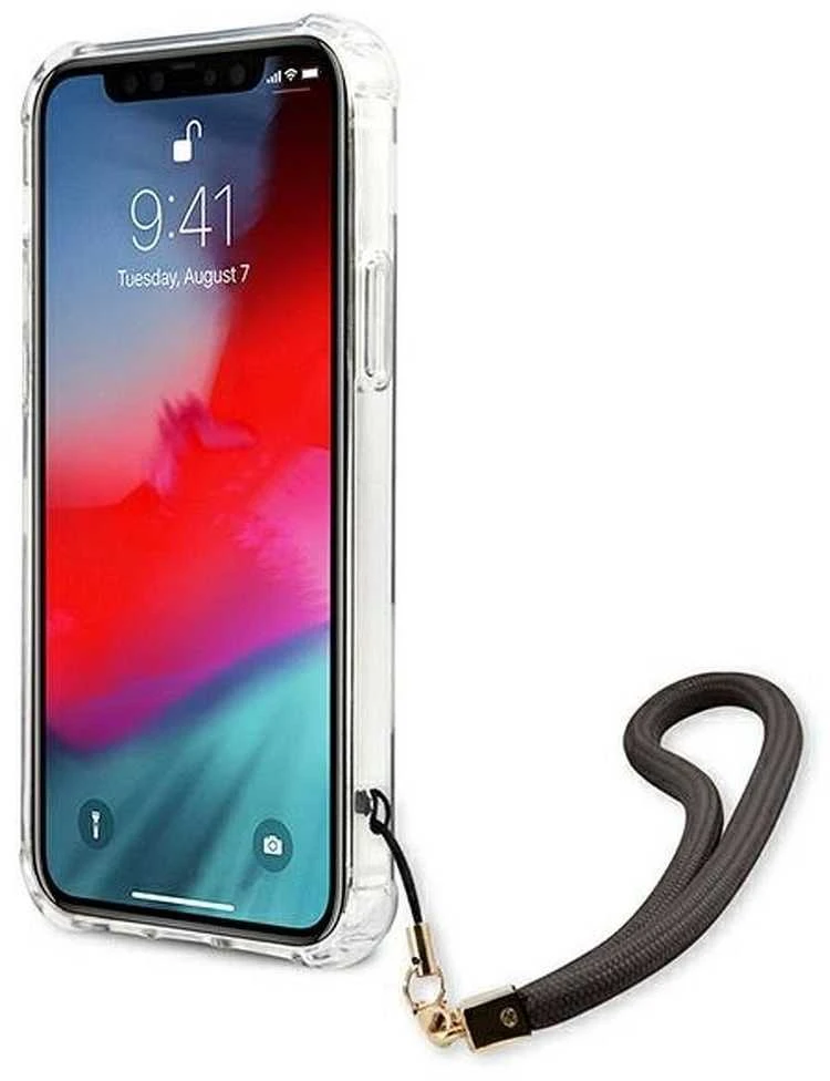 Dėklas GUESS GUHCP12LKSMAGR IPHONE 12 PRO MAX 6,7 "PILKOS/PILKOS KIETŲJŲ DĖLĖS MARMURO KOLEKCIJA
