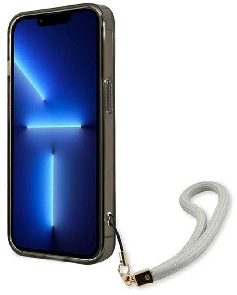 Dėklas GUESS GUHCP13LHTSGSK IPHONE 13 PRO / 13 6.1 "Juodas / Juodas HARDCASE TRANSLUENT STAP