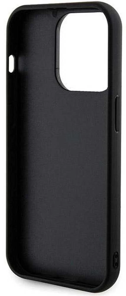 Guess GUHCP13XPSFDGSK Apple iPhone 13 Pro Max 6.7″ juodos spalvos kietas dėklas Sequin Script Metal