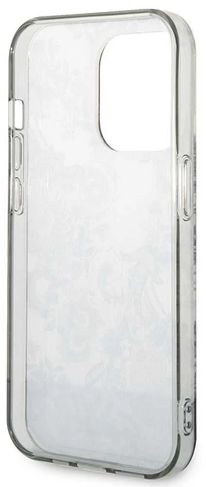 Dėklas GUESS GUHCP14LHGPLHG IPHONE 14 PRO 6.1 "GRAY/GRAY HARDCASE PORCELAIN COLLECTION