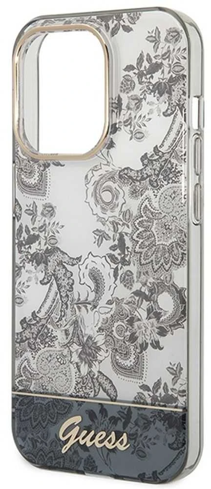 Dėklas GUESS GUHCP14LHGPLHG IPHONE 14 PRO 6.1 "GRAY/GRAY HARDCASE PORCELAIN COLLECTION