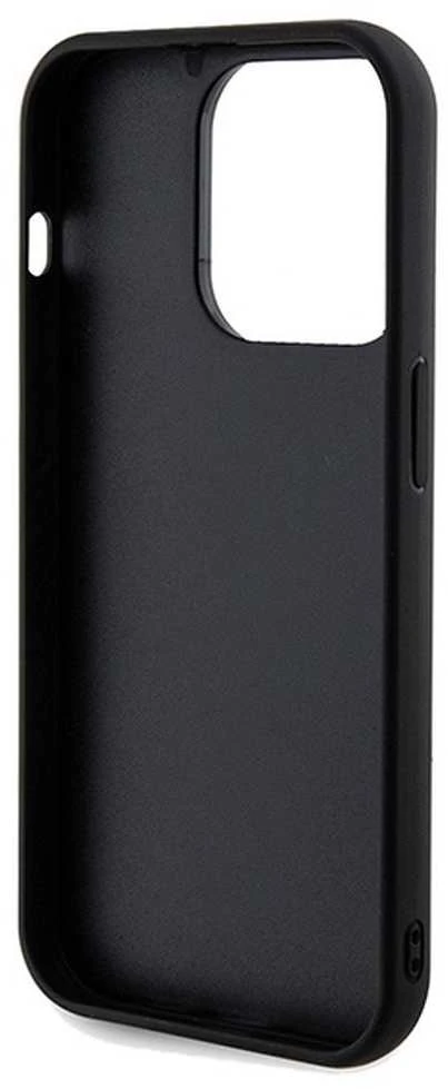 Apple iPhone 14 Pro Max Guess dėklas Sequin Script Metal (GUHCP14XPSFDGSK) juodos spalvos