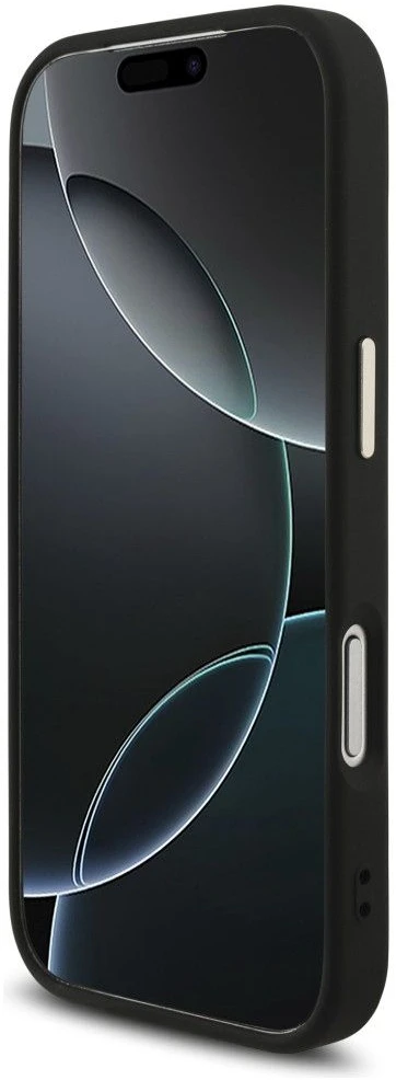 Dėklas GUESS case for IPHONE 18 Pro / 17 Pro GUE005483 (PU W/ Big 4G Classic Logo) juodas auksinis