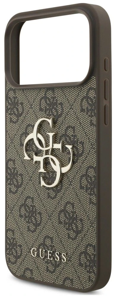 Guess 4G Big Logo dėklas, skirtas iPhone 17 Pro / 18 Pro – Rudas