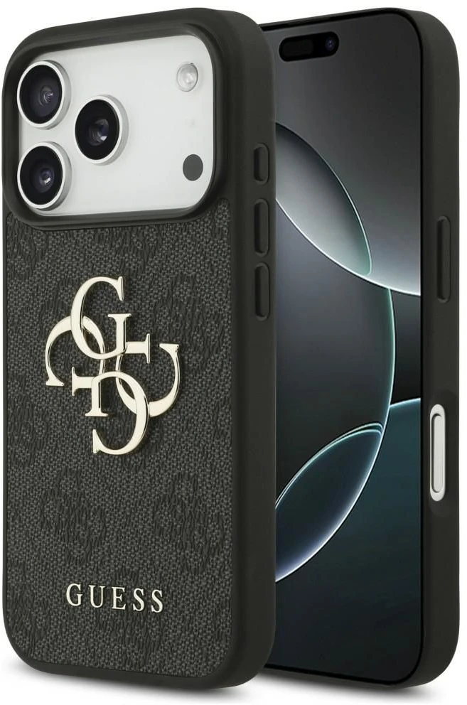 Dėklas Guess 4G Big Logo Case, skirta iPhone 17 Pro / 18 Pro – juoda