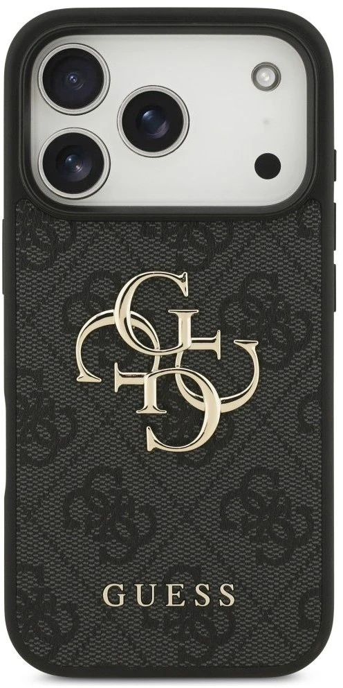 Dėklas Guess 4G Big Logo Case, skirta iPhone 17 Pro / 18 Pro – juoda