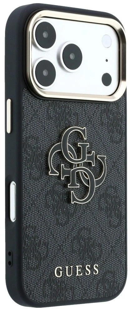 Čia yra vertimas: Dėklas Guess 4G & Big Resin Logo, skirtas iPhone 18 Pro Max / iPhone 17 Pro Max, juodas