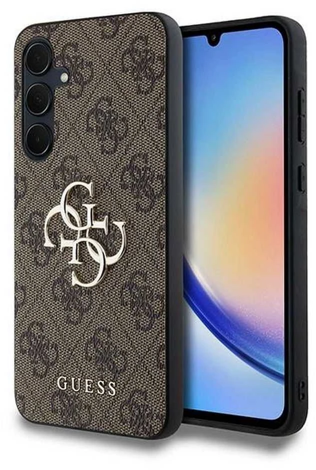 Guess GUHCSA354GMGBR A35 A356 rudos spalvos kietas dėklas 4G Big Metal Logo