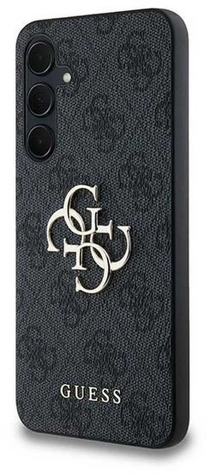 Guess GUHCSA354GMGGR A35 A356 juodos spalvos kietas dėklas 4G Big Metal Logo