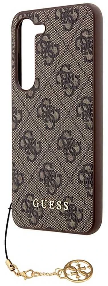 Samsung Galaxy A35 5G Guess dėklas 4G Charms Collection (GUHCSA35GF4GBR) rudos spalvos