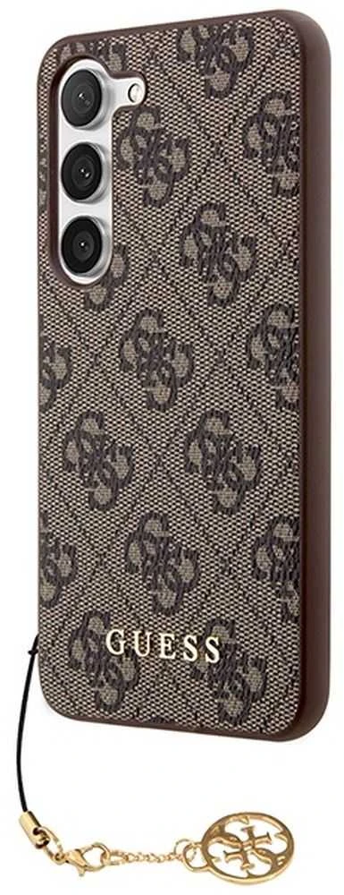 Samsung Galaxy A35 5G Guess dėklas 4G Charms Collection (GUHCSA35GF4GBR) rudos spalvos