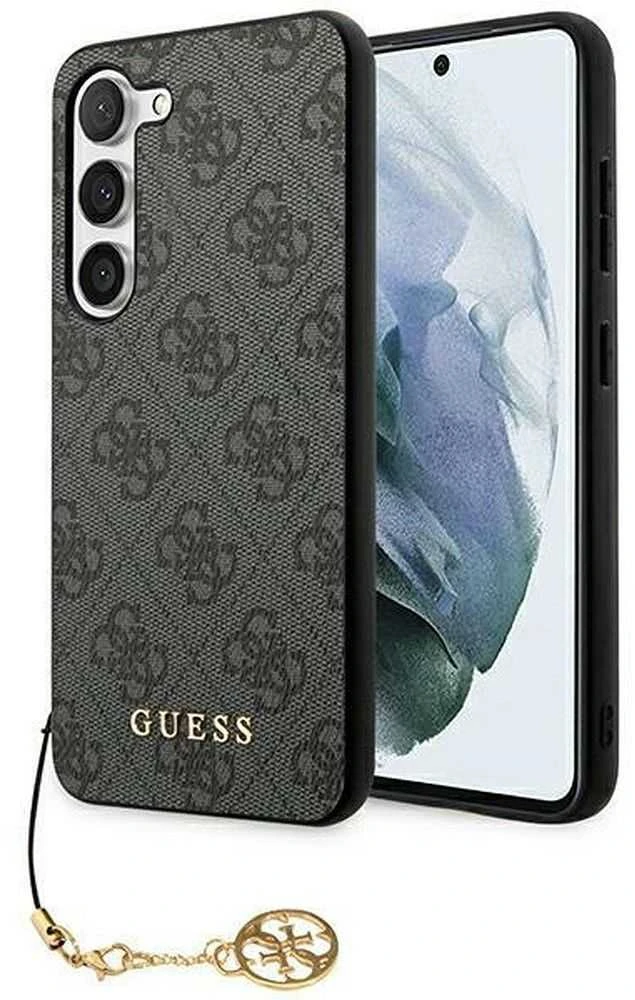 Guess GUHCSA35GF4GGR A35 A356 juodos spalvos kietas dėklas 4G Charms Collection