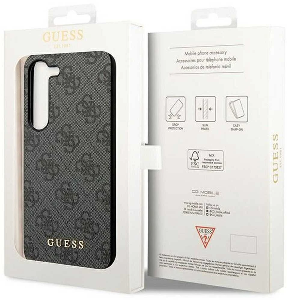 Guess GUHCSA35GF4GGR A35 A356 juodos spalvos kietas dėklas 4G Charms Collection