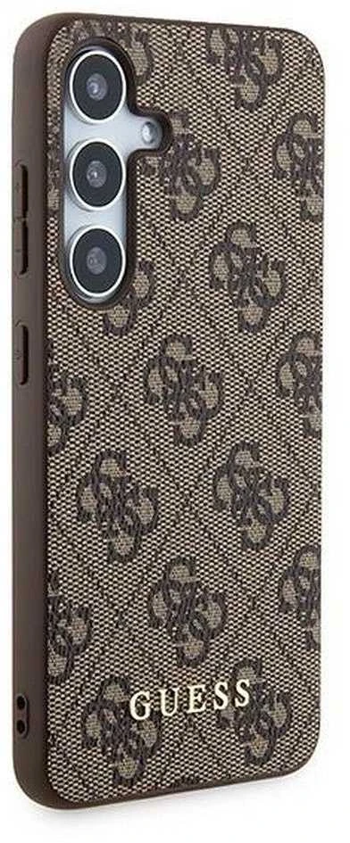 Guess GUOHCSA35G4GFBR A35 A356 rudos spalvos kietas dėklas 4G Metal Gold Logo