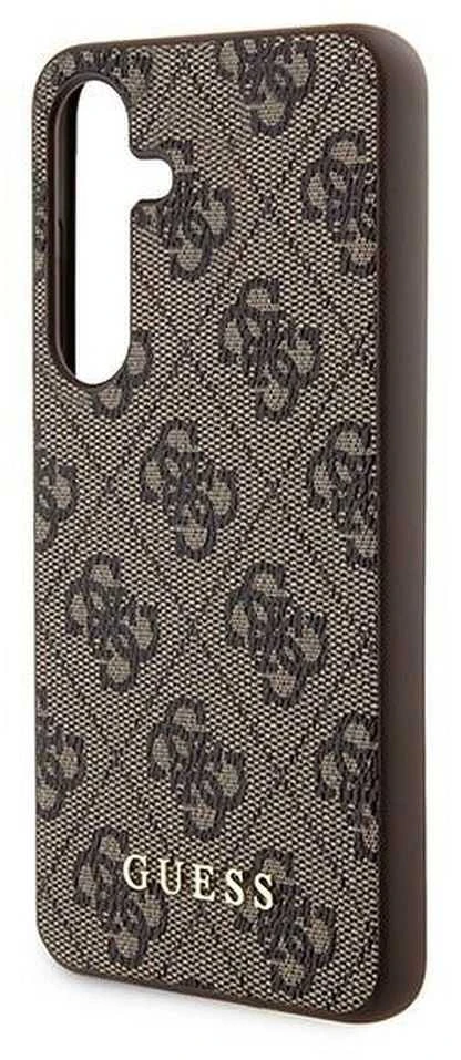 Guess GUOHCSA35G4GFBR A35 A356 rudos spalvos kietas dėklas 4G Metal Gold Logo