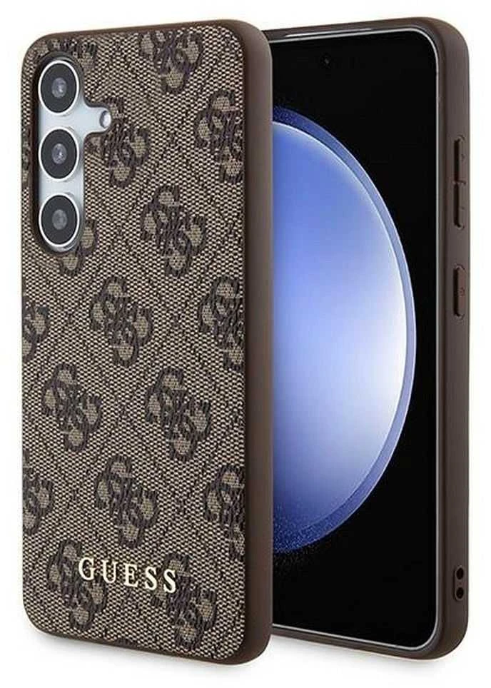 Guess GUOHCSA35G4GFBR A35 A356 rudos spalvos kietas dėklas 4G Metal Gold Logo
