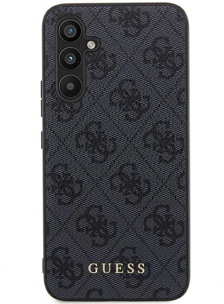 Guess GUOHCSA35G4GFGR A35 A356 juodos spalvos kietas dėklas 4G Metal Gold Logo