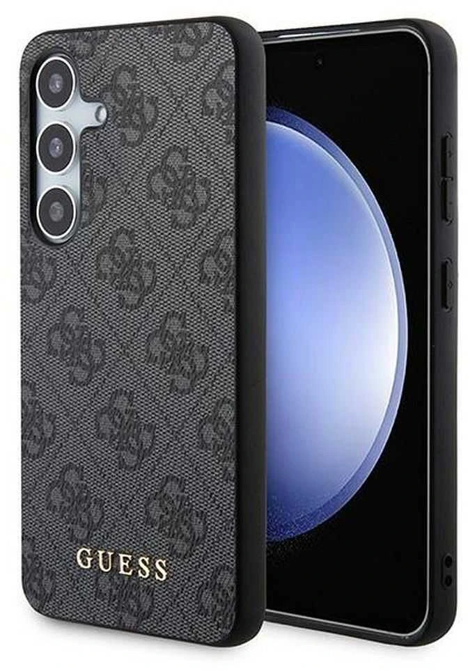 Guess GUOHCSA35G4GFGR A35 A356 juodos spalvos kietas dėklas 4G Metal Gold Logo
