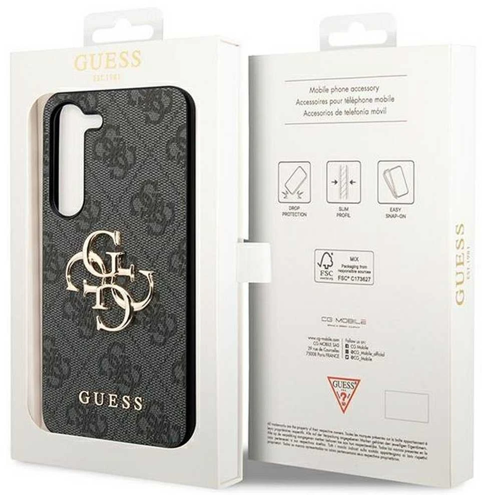 Guess 4G Big Metal Logo – dėklas skirtas samsung Galaxy A55 5G juodas