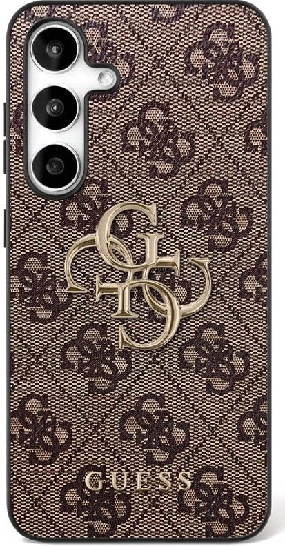 Guess Big 4G Classic Logo dėklas skirtas Samsung Galaxy S25 FE juodos spalvos