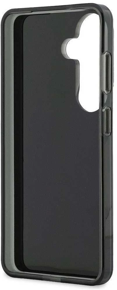 Guess IML 4G Script Metal Logo dėklas skirtas Samsung Galaxy 26 juodos spalvos
