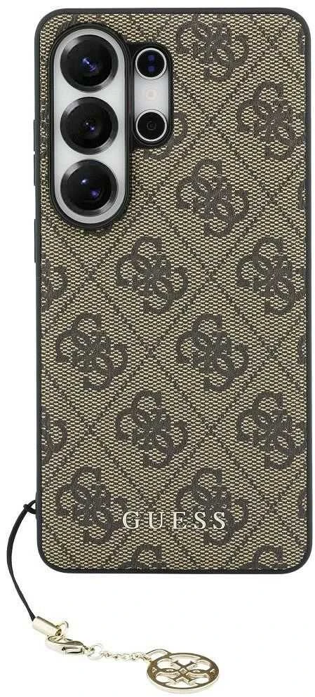 Dėklas Guess 4G Classic Logo Charm MagSafe Samsung Galaxy S26 Ultra rudos spalvos