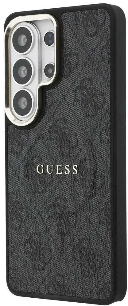 Guess PU Leather 4G Gold Frame Magnetic dėklas skirtas Samsung Galaxy S26 Ultra juodos spalvos