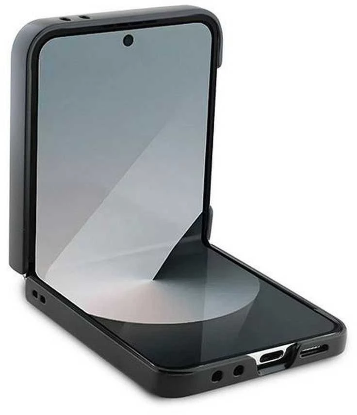 Guess PU 4G Metal Logo Samsung Galaxy Z Flip6 dėklas telefonui rudos spalvos