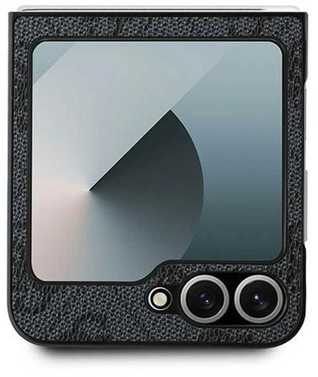 Guess PU 4G Metal Logo Samsung Galaxy Z Flip6 dėklas telefonui pilkos spalvos