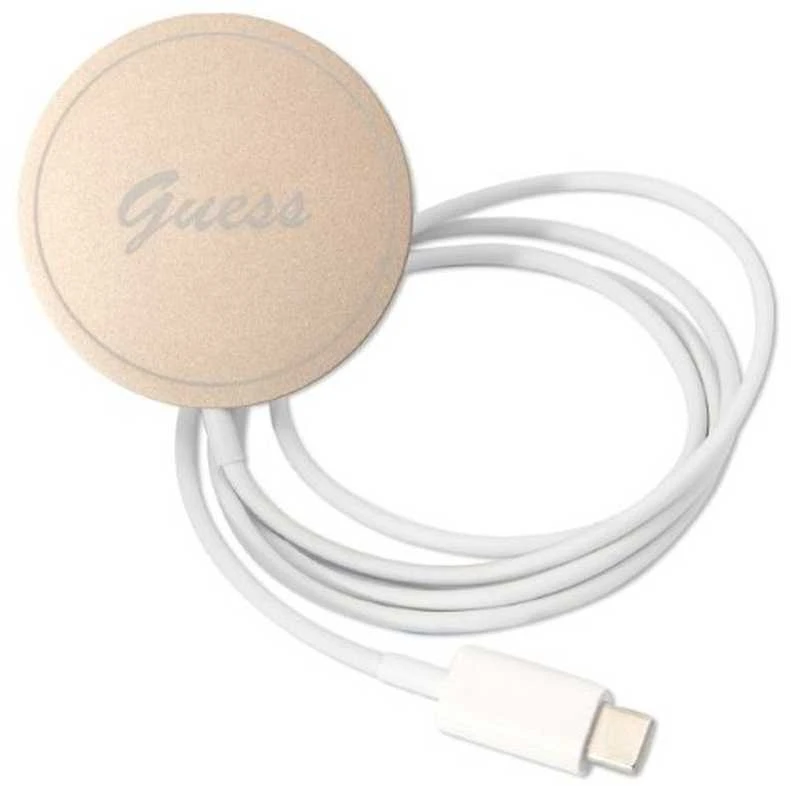 Guess set telefono dėklas + pakrovėjas iPhone 14 Pro Max 6,7 GUBPP14XHJEACSA žalias hard telefono dėklas Jungle MagSafe