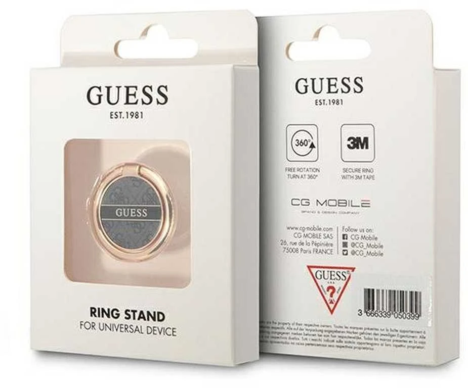 Guess Ring stovas GURSHG4SK juodas/juodas 4G