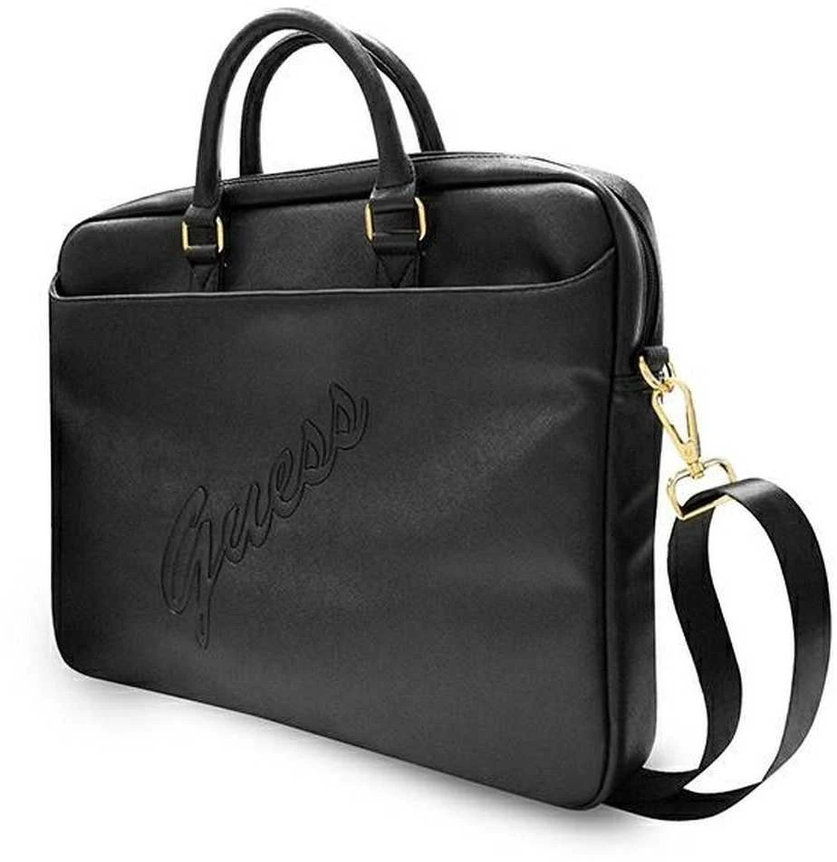 Krepšys Guess 16″ Saffiano Script (Gucb15pusasbk) juodos spalvos