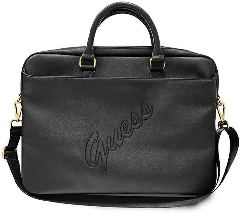 Krepšys Guess 16″ Saffiano Script (Gucb15pusasbk) juodos spalvos