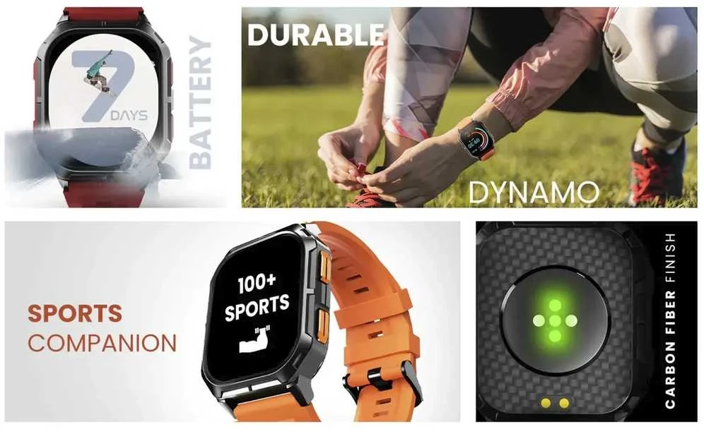 HiFuture FutureFit Ultra3 išmanusis laikrodis Oranžinis