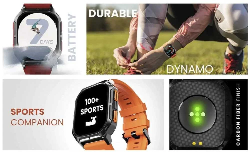 HiFuture FutureFit Ultra3 išmanusis laikrodis juodas