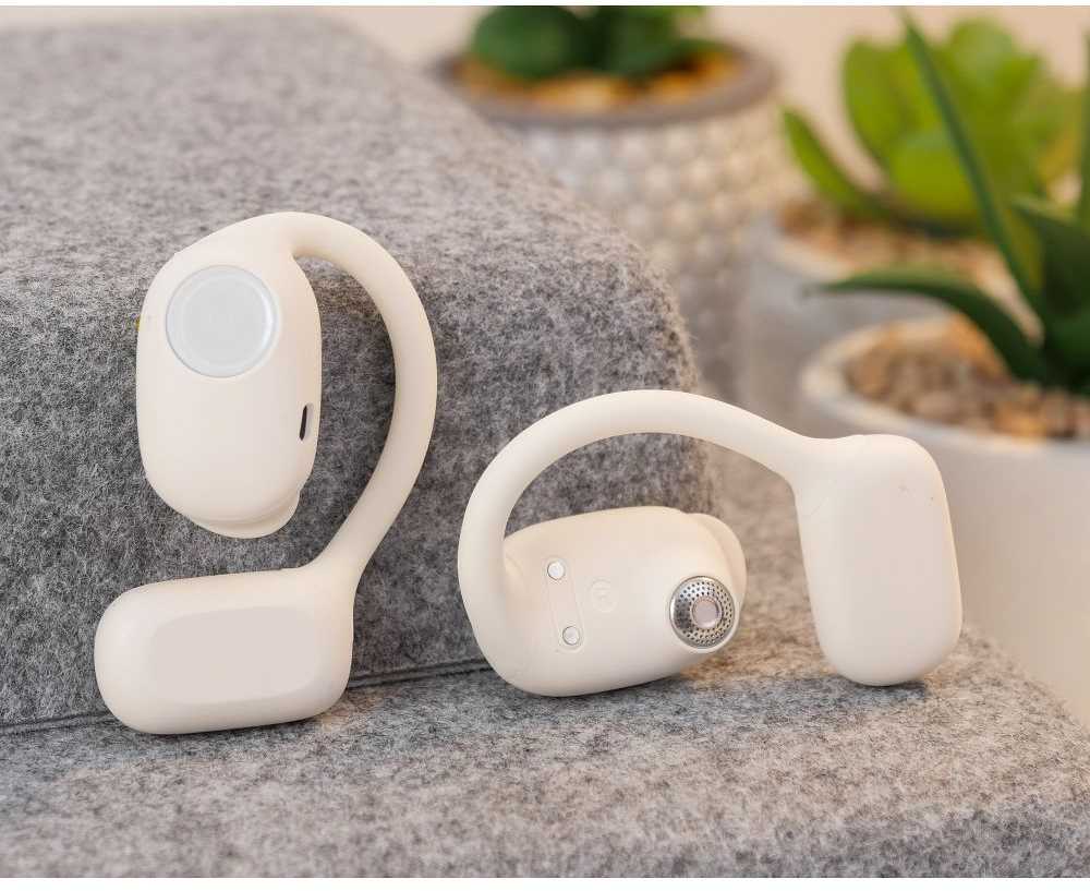 HOCO belaidės ausinės bluetooth TWS EA3 milky baltas