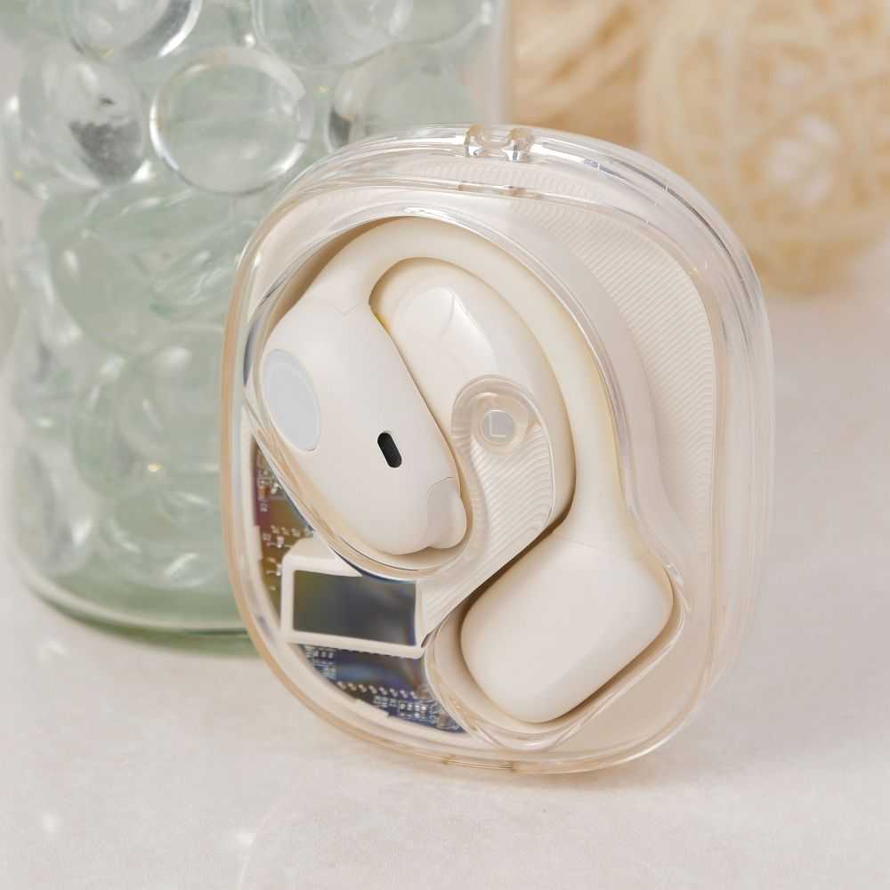 HOCO belaidės ausinės bluetooth TWS EA3 milky baltas