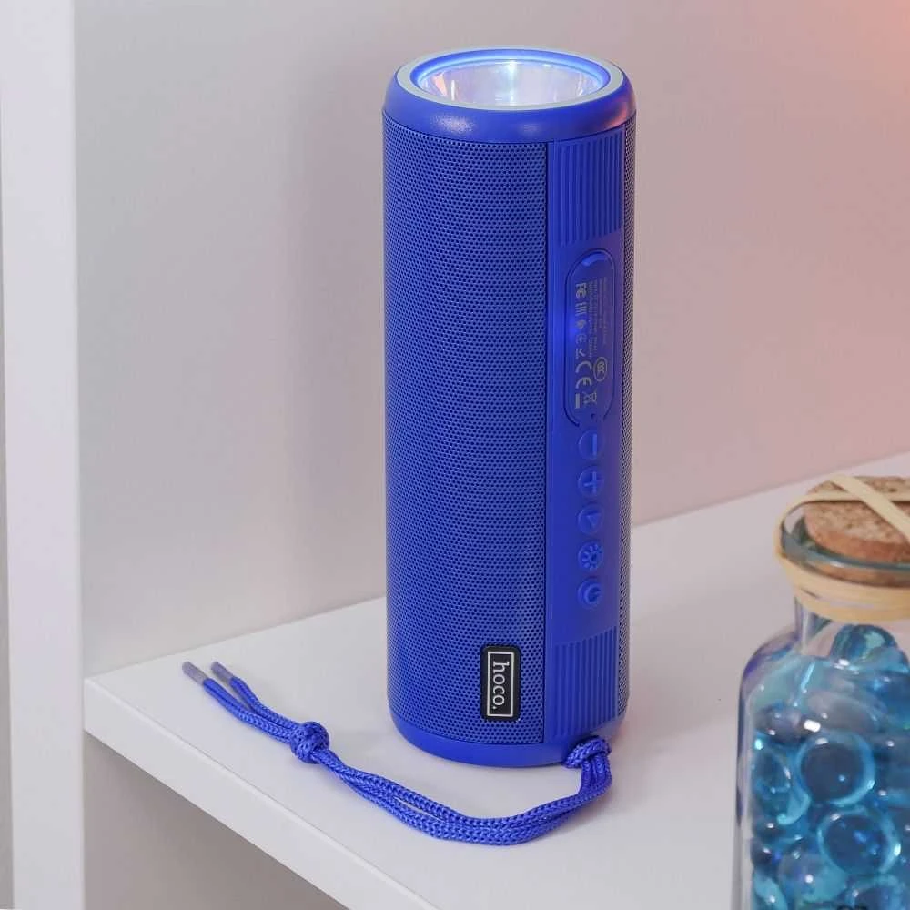 HOCO bluetooth / wireless speaker + flashlight Bora sports HC1 mėlynas