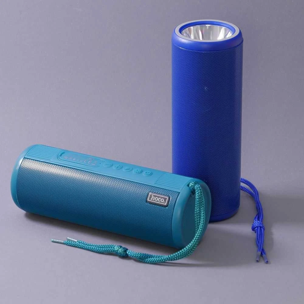 HOCO bluetooth / wireless speaker + flashlight Bora sports HC1 mėlynas