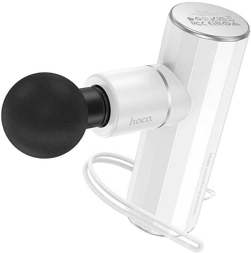 Hoco MASAŽUOKLIS MINI (HP50) (25W; 2000mAh; 1600-3200rpm; 4 masažiniai antgaliai)
