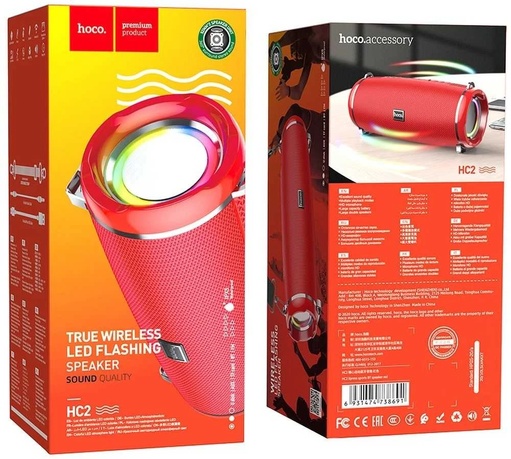 HOCO Bluetooth garsiakalbis HC2 Xpress raudona