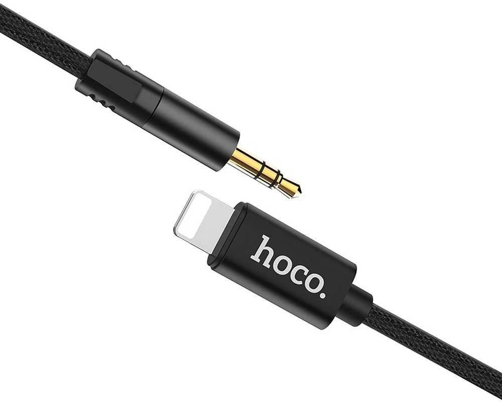 Phone Accessories Audio adapteris Hoco UPA13 lightning į 3,5 mm (p) juodas