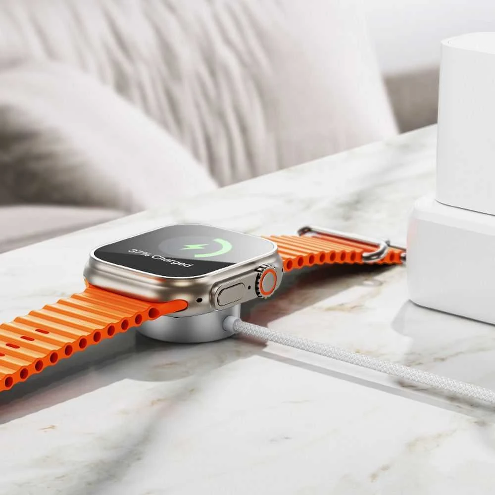 HOCO belaidis įkroviklisType C suderinamas su Apple Watch ir SAMSUNG Watch CW59 baltos spalvos